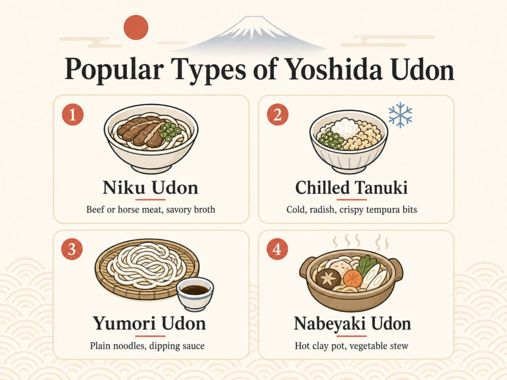 Popular Types of Yoshida Udon