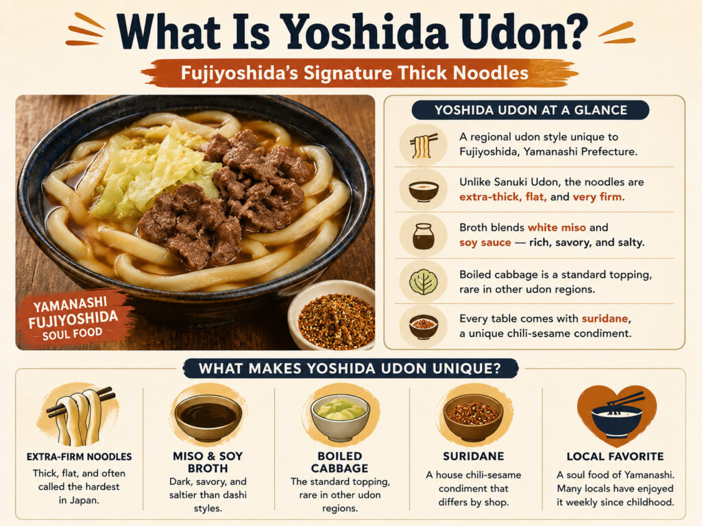 What Is Yoshida Udon? Fujiyoshida's Signature Thick Noodles
