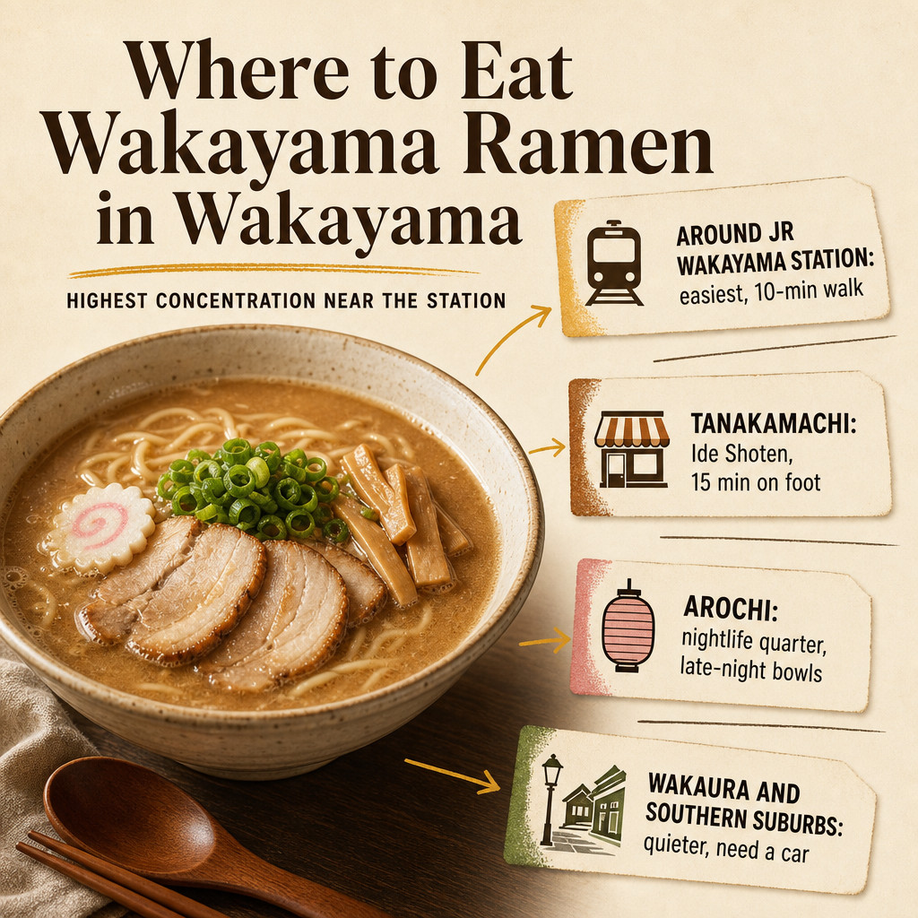 Where to Eat Wakayama Ramen in Wakayama