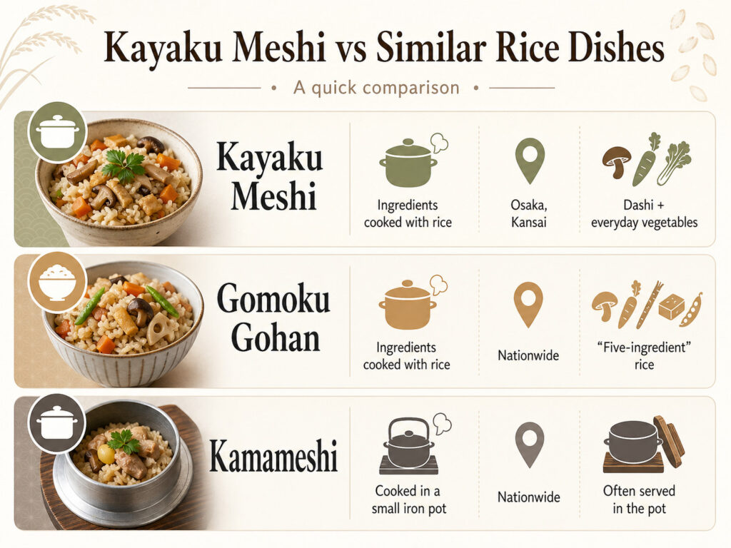 Kayaku Meshi vs Other Mixed Rice