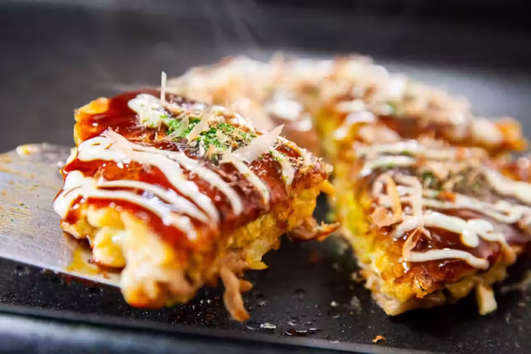 okonomiyaki al estilo de kansai