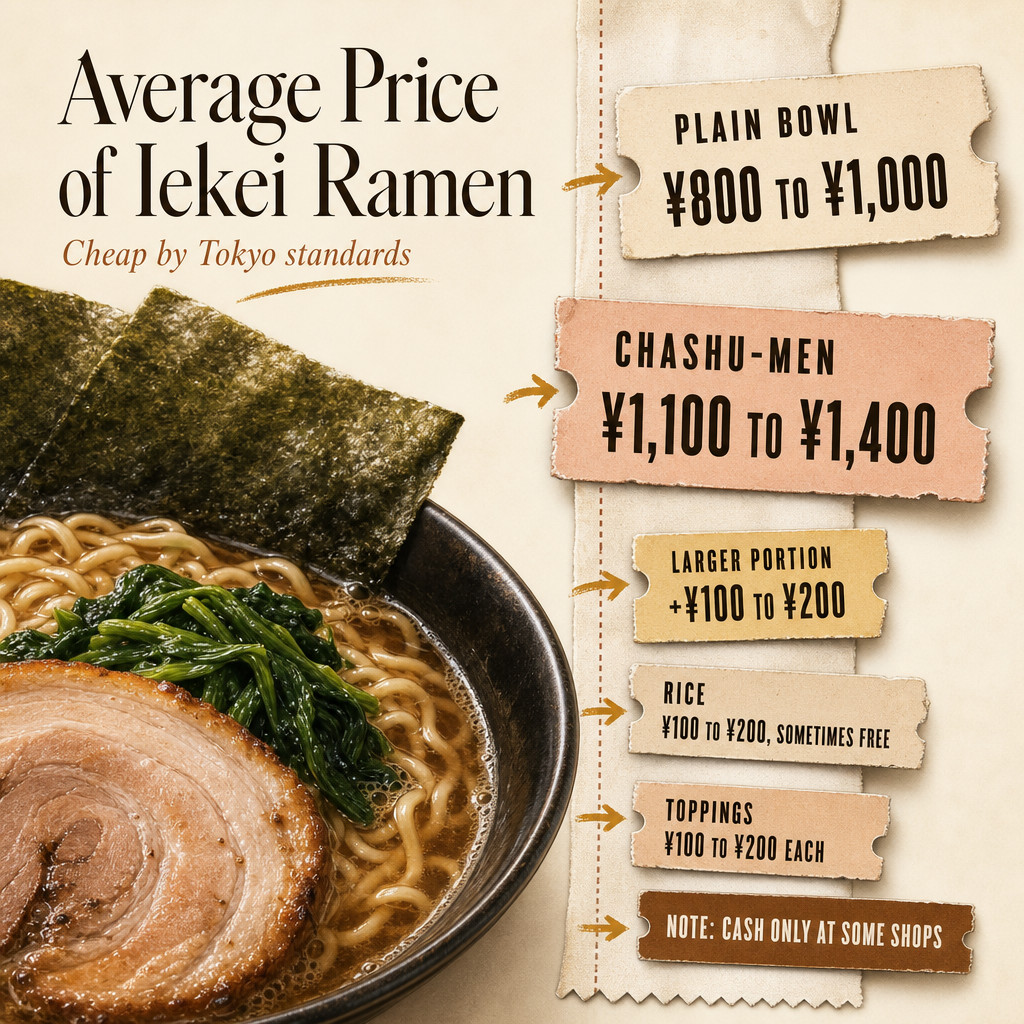 家系ラーメンの平均価格