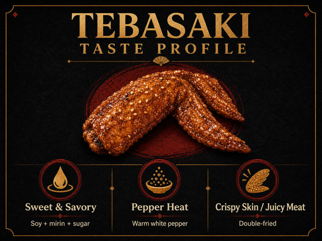 Tebasaki Taste Profile