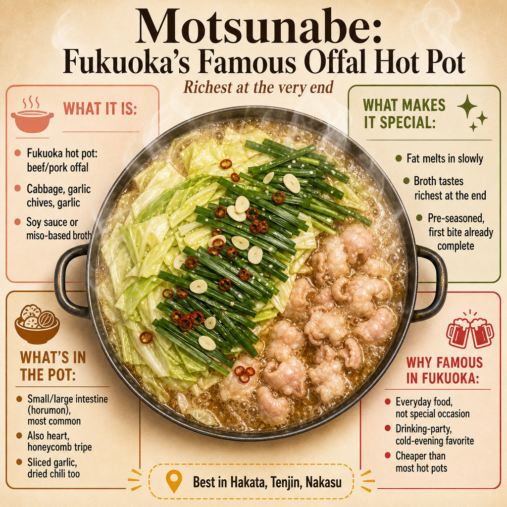 もつ鍋：福岡名物のホルモン鍋
