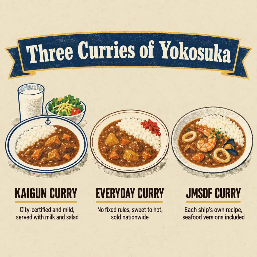 Kaigun Curry, Everyday Curry Rice, and JMSDF Curry Compared