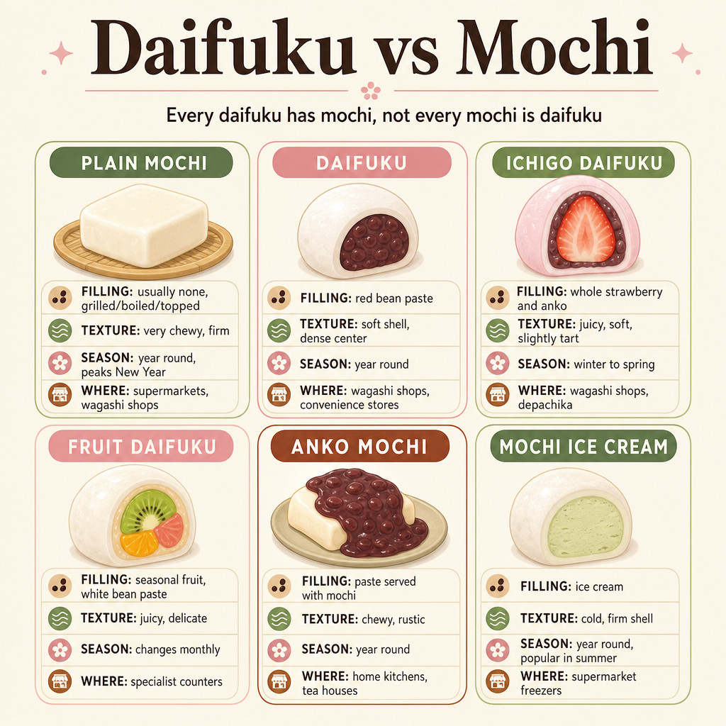 Daifuku vs Mochi