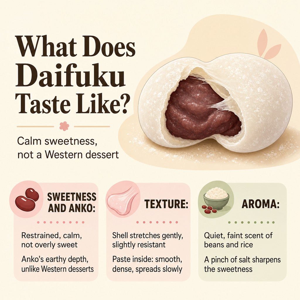¿A qué sabe el daifuku?