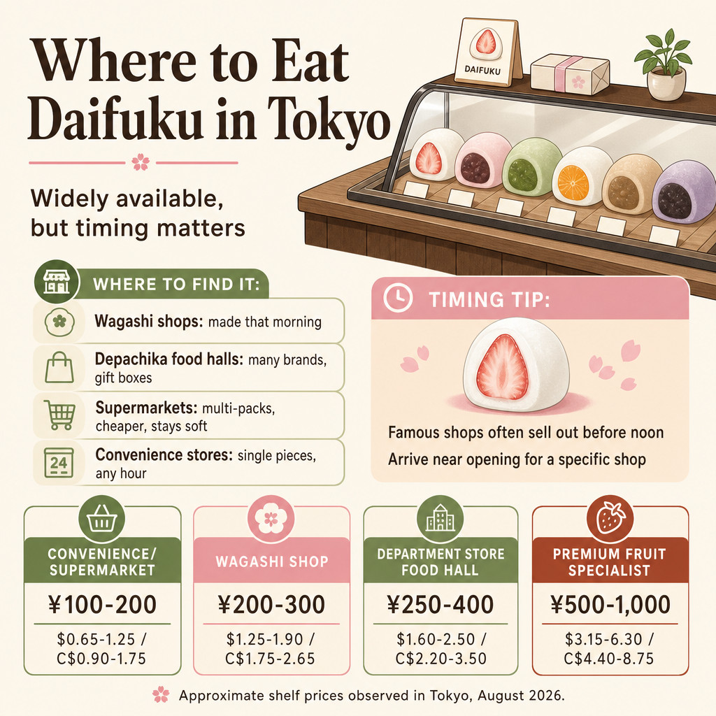 Where to Eat Daifuku in Tokyo