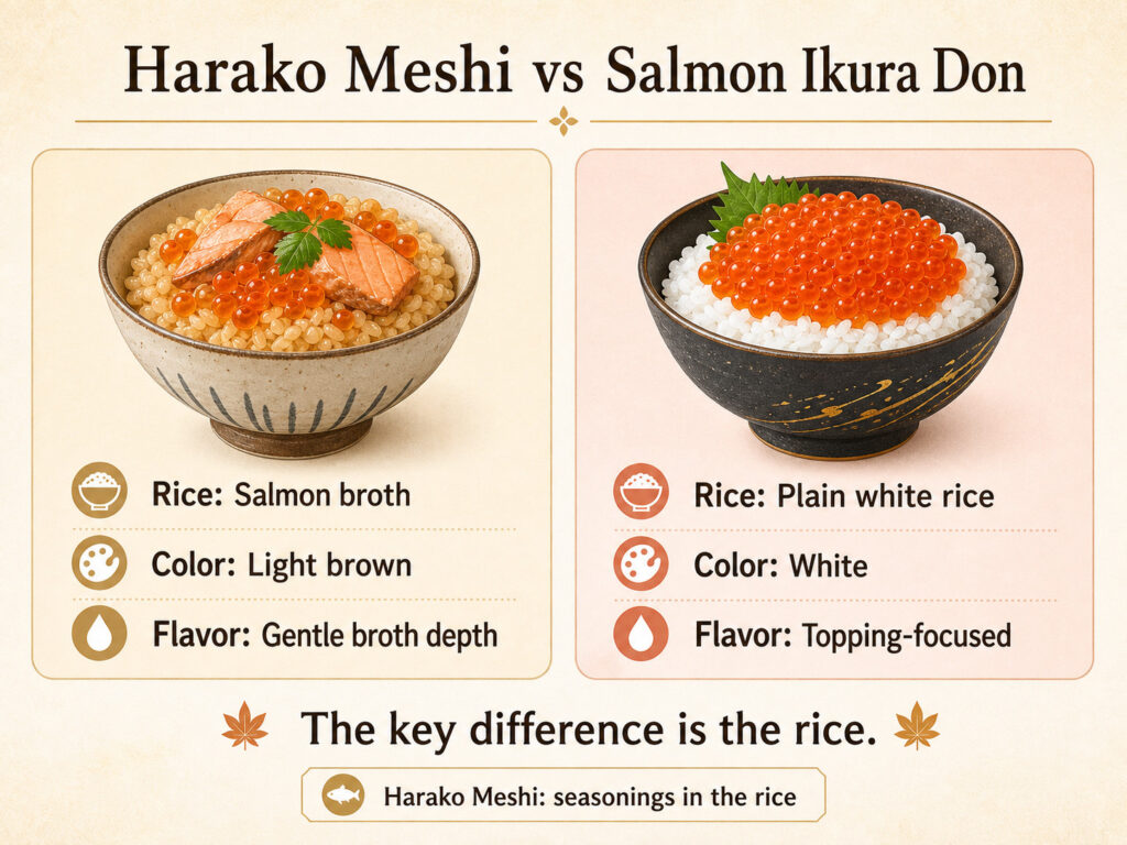 Harako Meshi vs Salmon Ikura Don