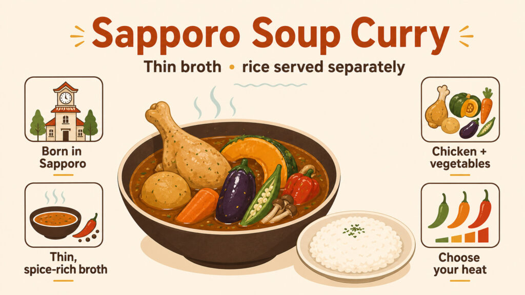 Qu’est-ce que le curry en soupe de Sapporo ?