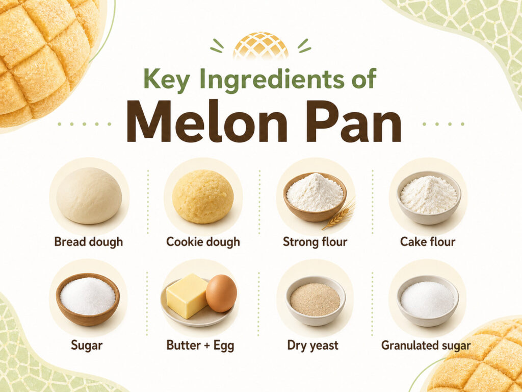 Key Ingredients of Melon Pan