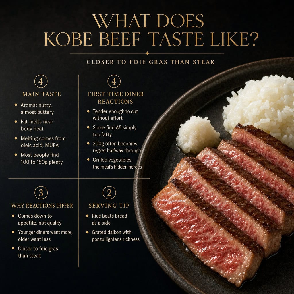 ¿A qué sabe la carne de res de Kobe?