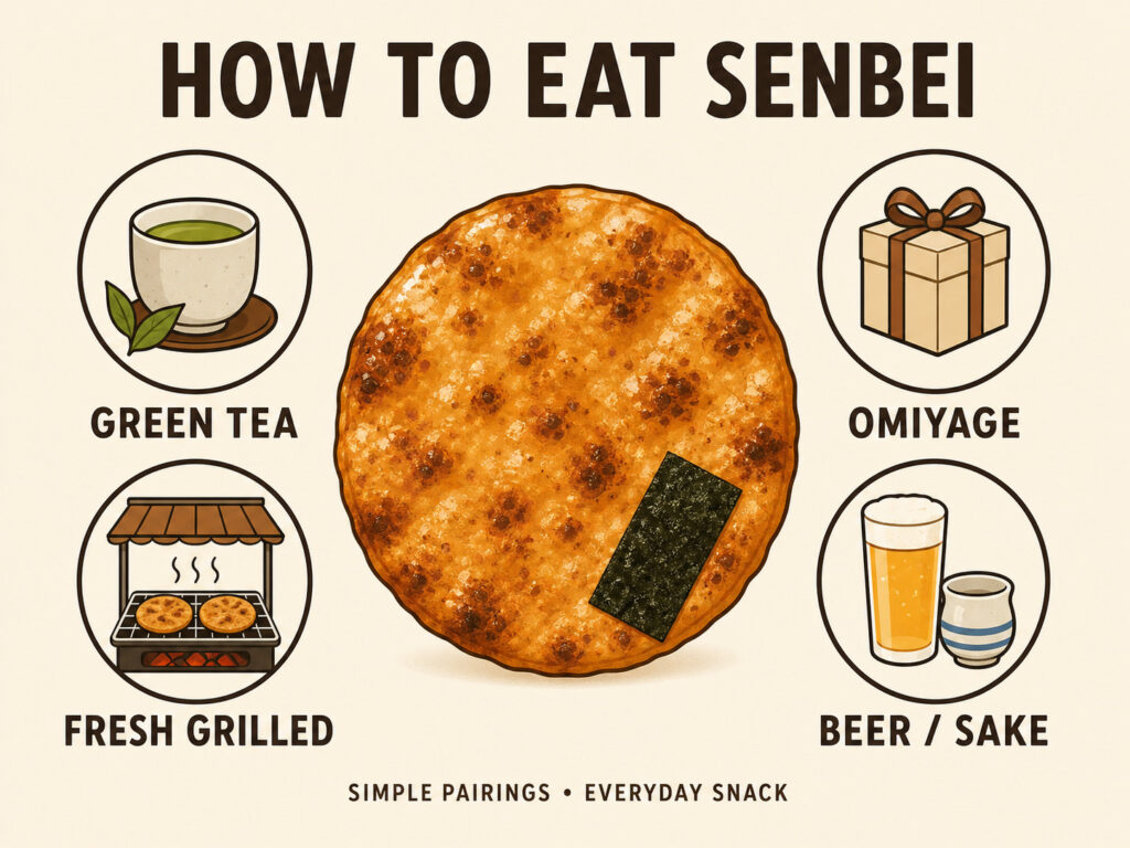 How to Eat Senbei