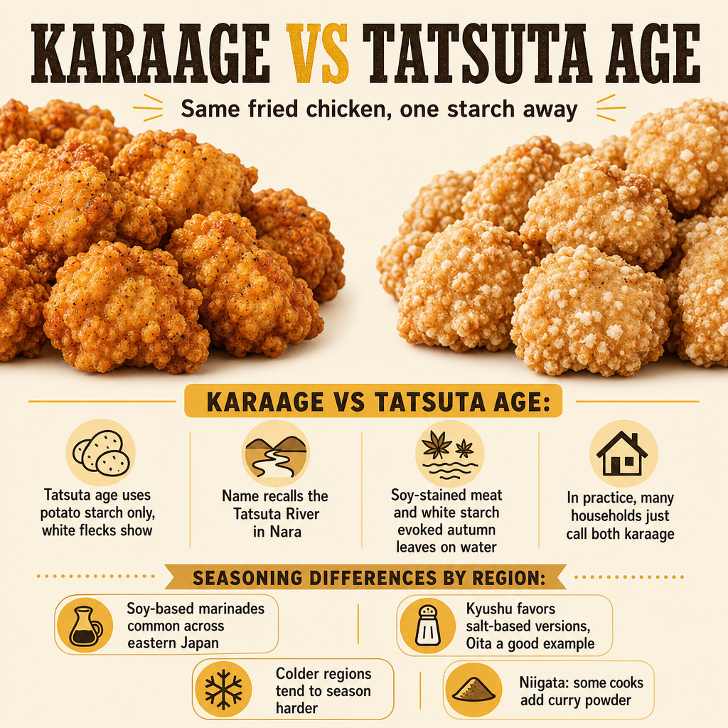 から揚げ vs 竜田揚げ