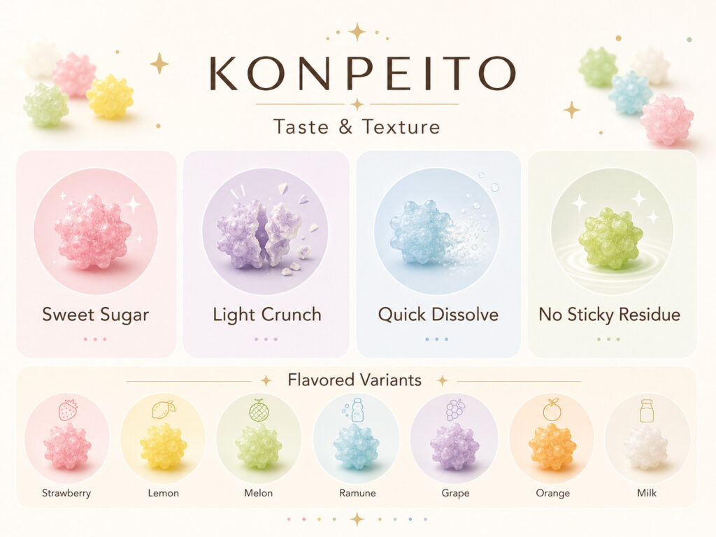Taste and Texture of Konpeito
