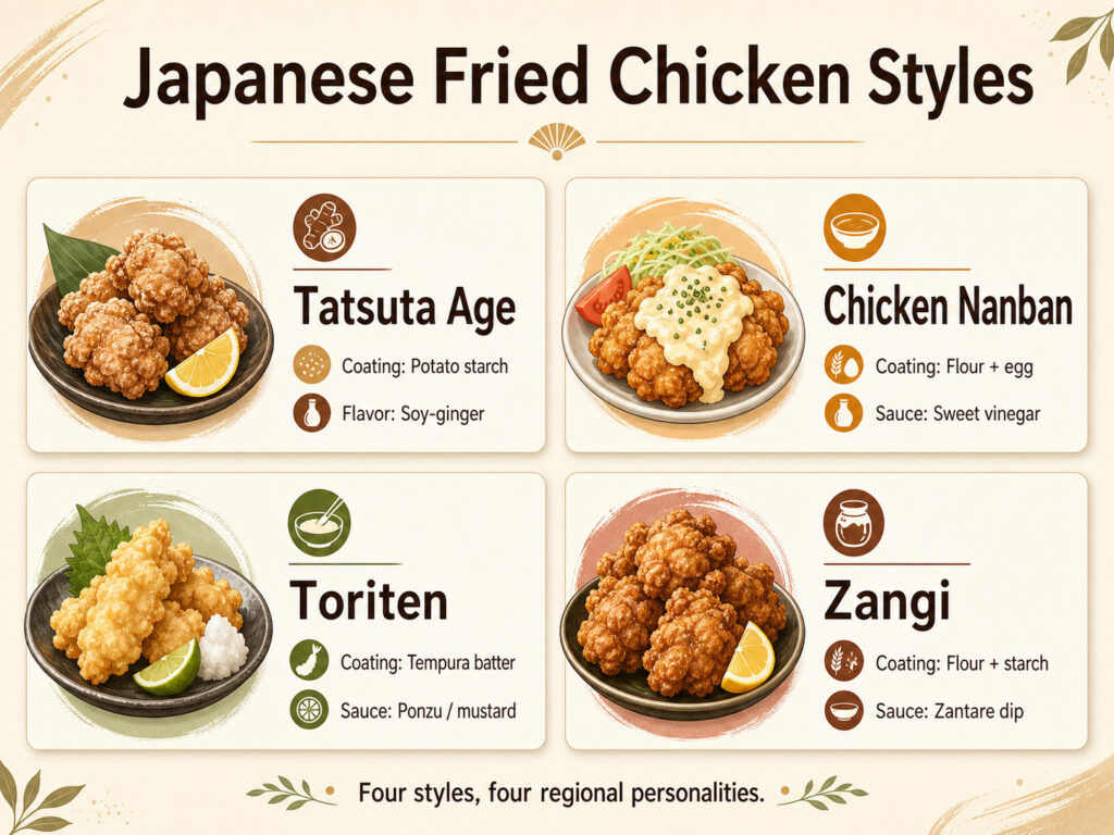 Tatsuta Age vs Chicken Nanban vs Toriten vs Zangi