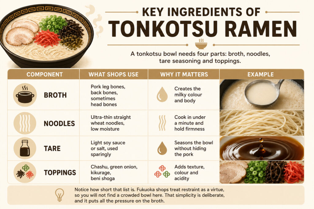 Key Ingredients of Tonkotsu Ramen