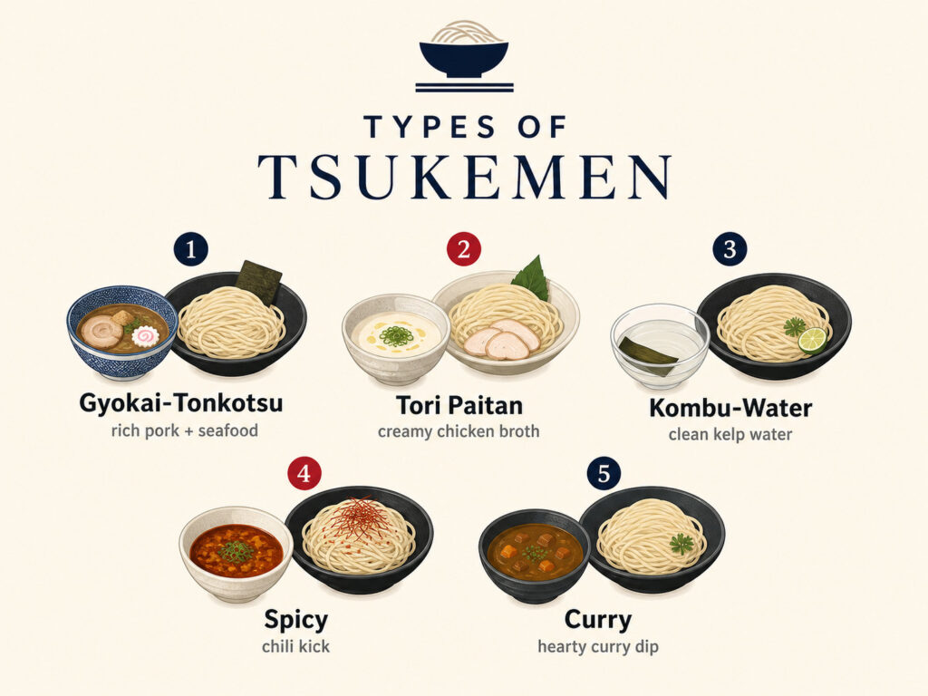 Types of Tsukemen