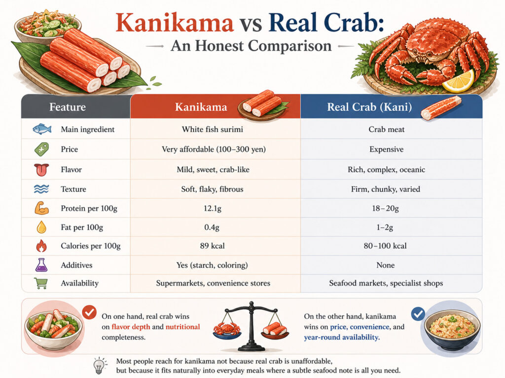 Kanikama vs Real Crab: An Honest Comparison