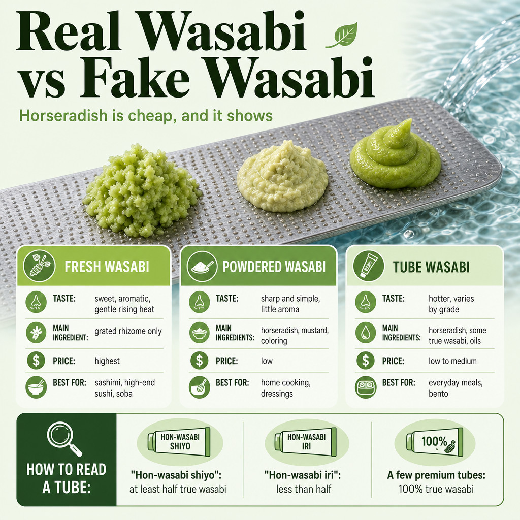 Real Wasabi vs Fake Wasabi
