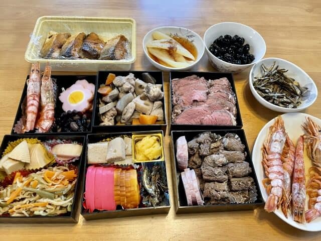 Many Japanese New Year Food