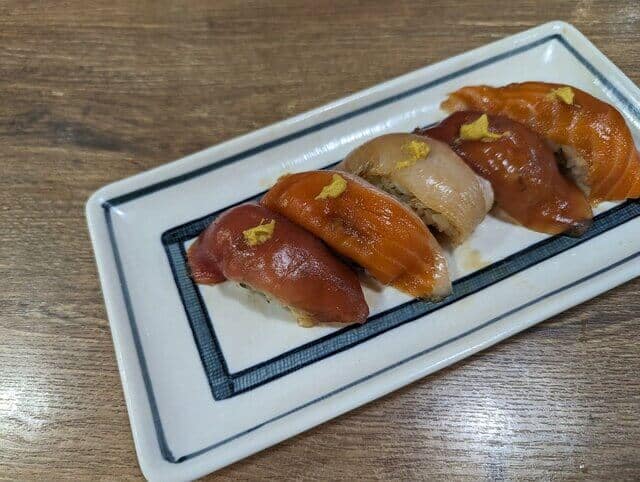 maguro and salmon shima sushi