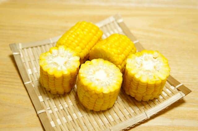 Boiled Hokkaido corn