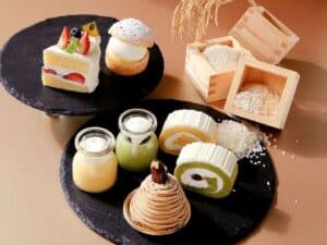 different kinds of sweets using rice flour