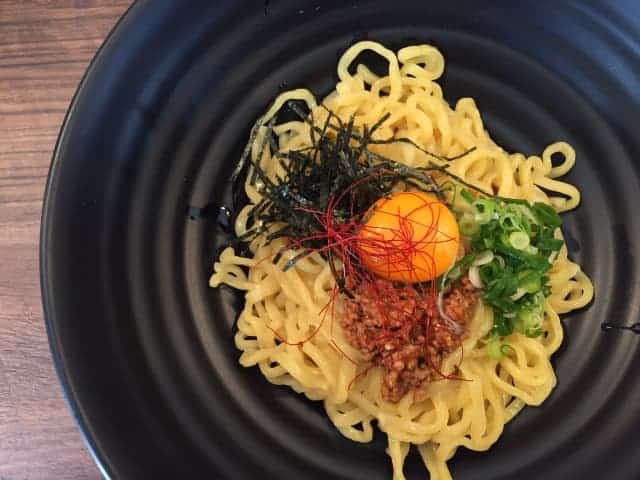 Abura Soba with toppings