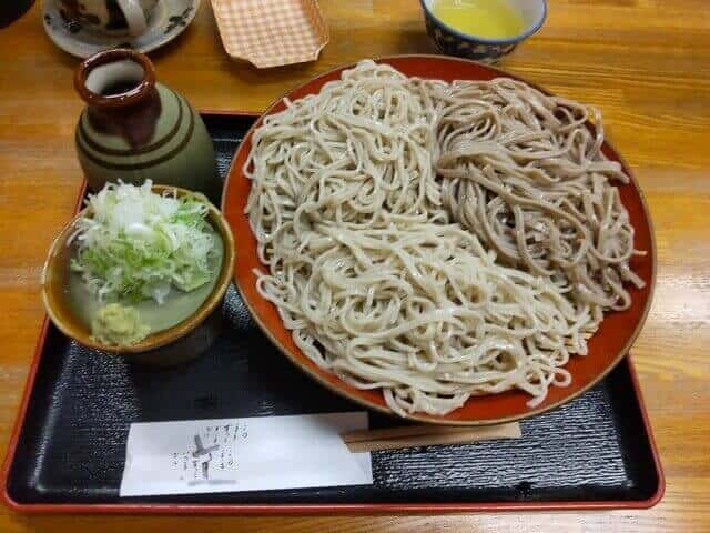 Juwari soba set on restaurant