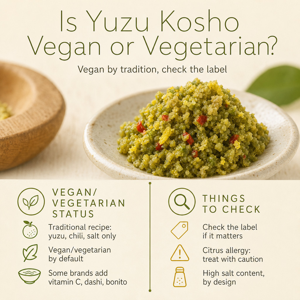 柚子胡椒是純素或素食嗎?