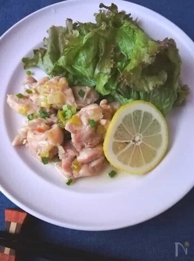 Grilled Chicken Thighs with Negi (Green Onion), Salt, and Lemon