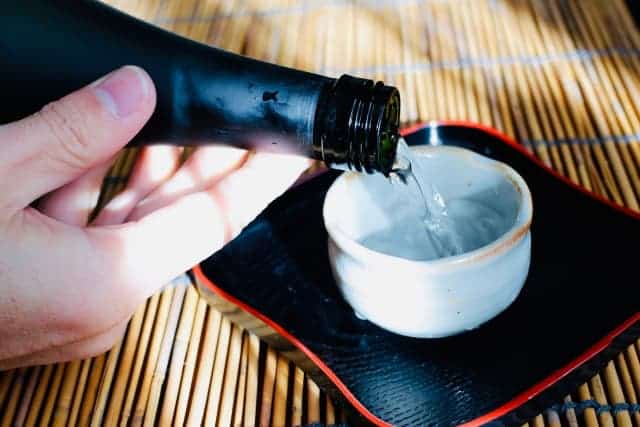 Pouring sake