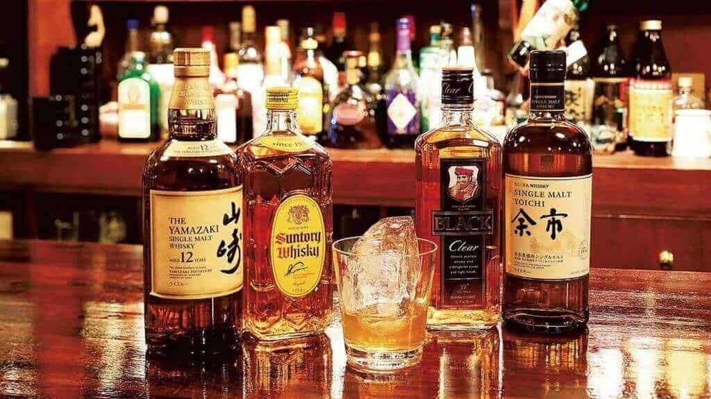 different alcoholic drinks in Suntory