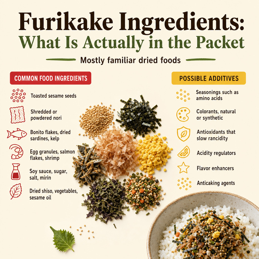 Ingredientes del Furikake: ¿Qué hay realmente en el paquete