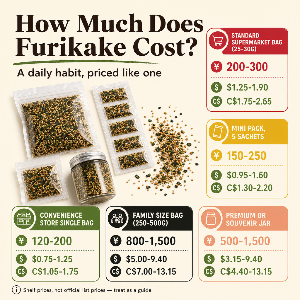 ¿Cuánto cuesta el furikake?