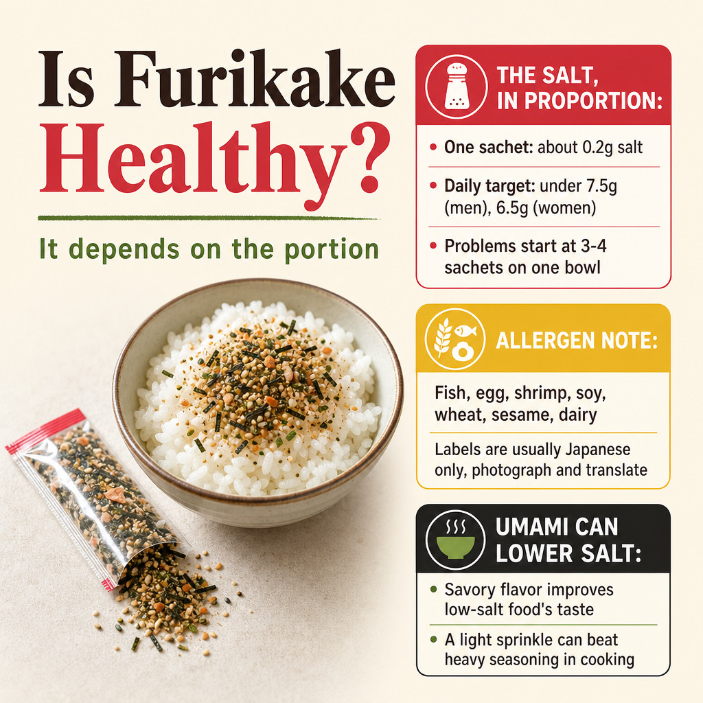 ¿Es saludable el furikake?
