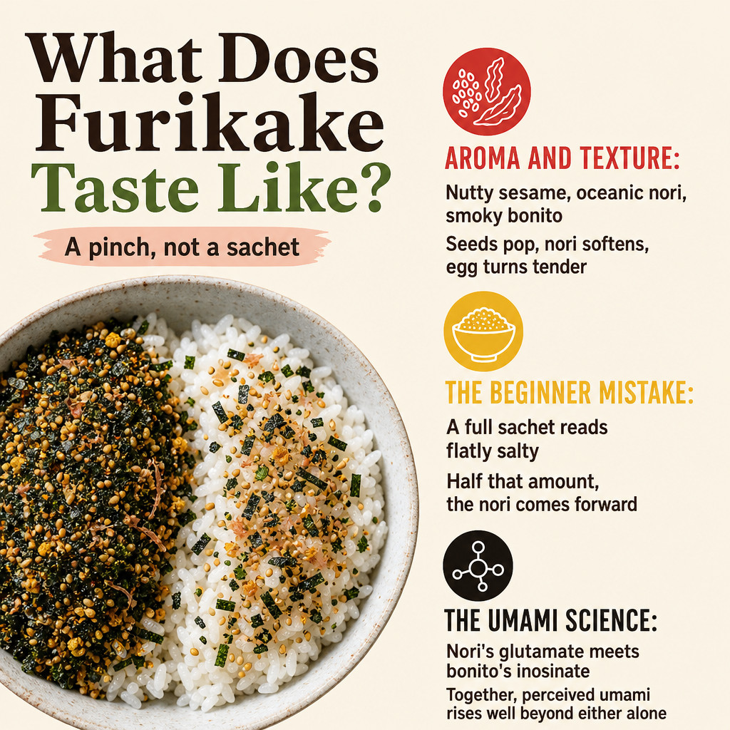 ¿A qué sabe el furikake?