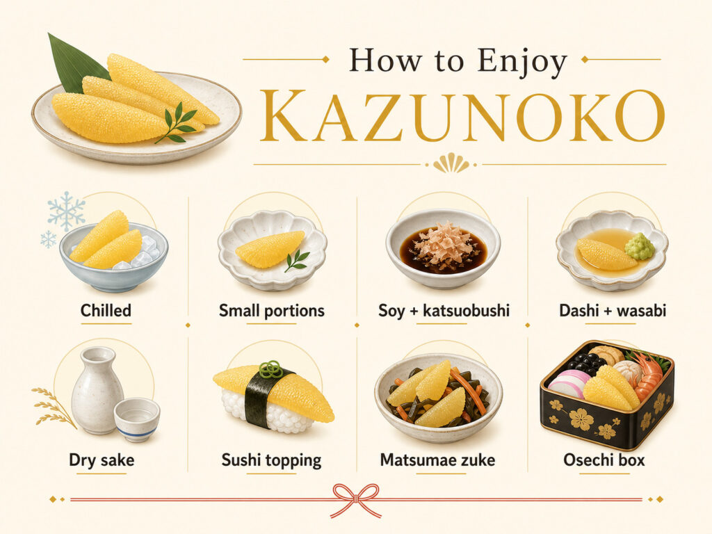 数の子の盛り付け方