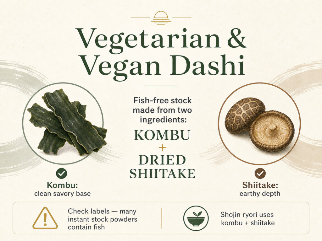 Vegetarian and Vegan Dashi