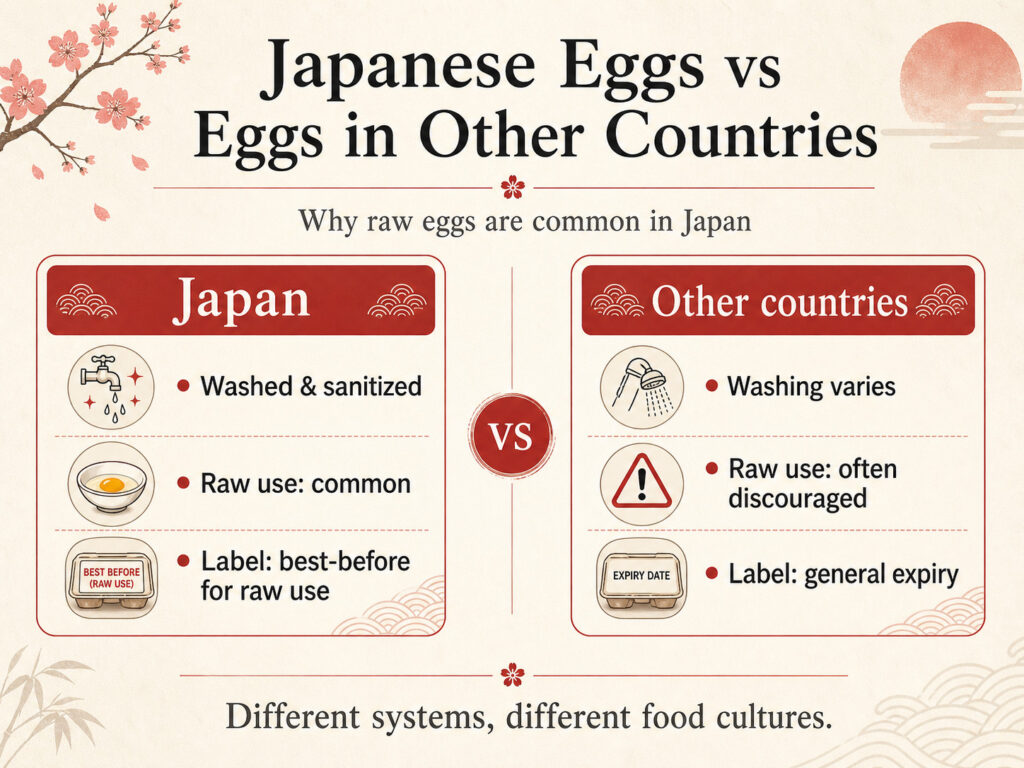 Japanese Eggs vs Eggs in Other Countries