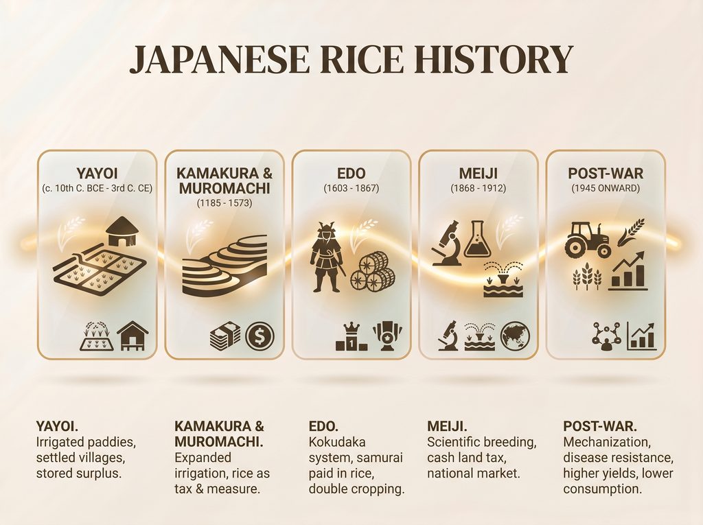 Japanese rice history