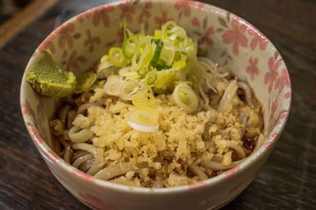chilled tanuki udon