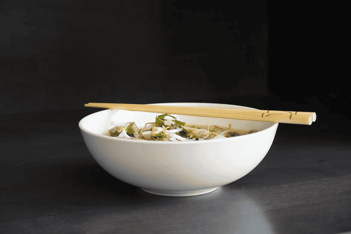 ramen with chopsticks