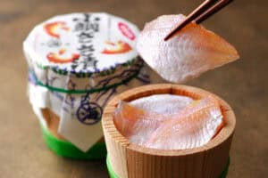 kodai no sasazuke 小鯛の笹漬け