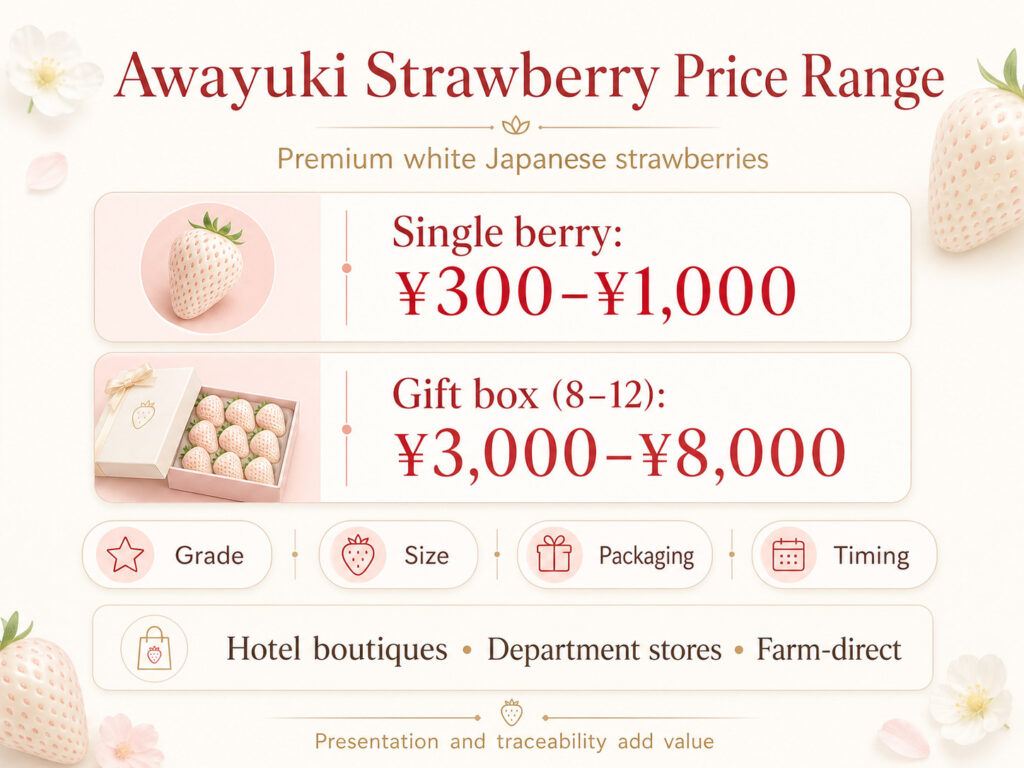 Awayuki Strawberry Price Range