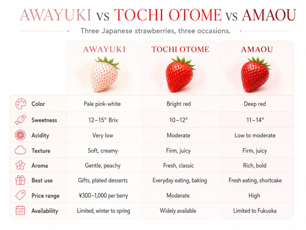 Awayuki vs Tochi Otome vs Amaou