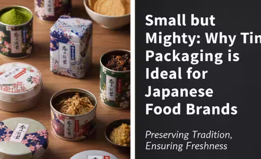 Small but Mighty Why Tin Packaging is Ideal for Japanese Food Brands