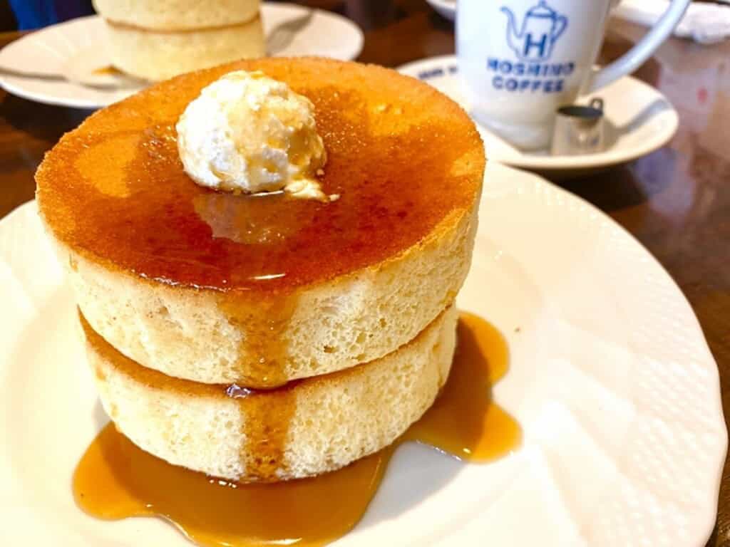 Japanese pancake at hoshino coffee