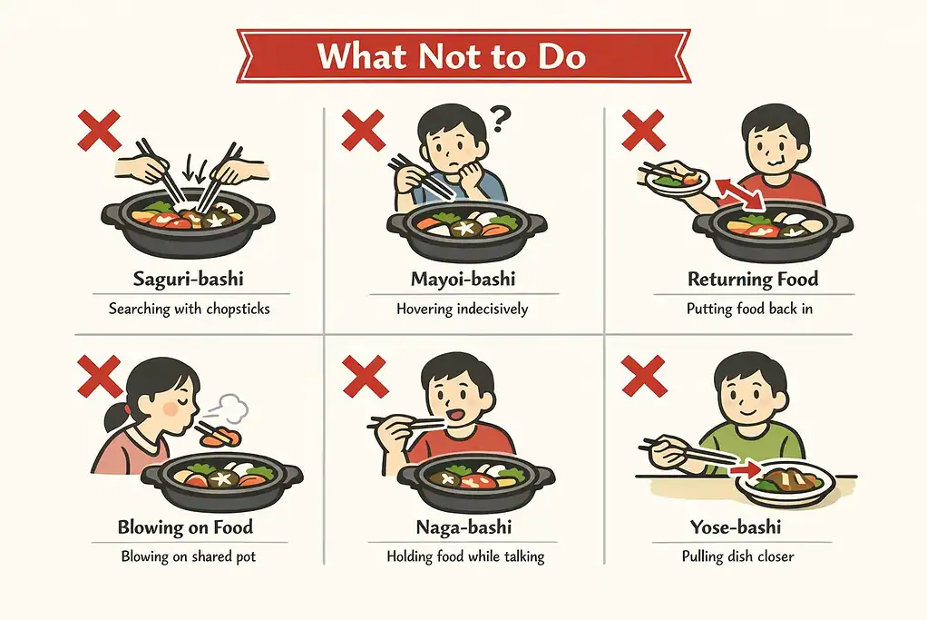 what not to do for japanese nabe pot